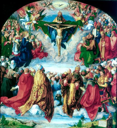La adoración de la Trinidad El retablo de Landauer, 1511 de Albrecht Dürer