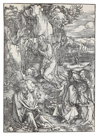 La agonía en el jardín, de la serie La Gran Pasión de Albrecht Dürer