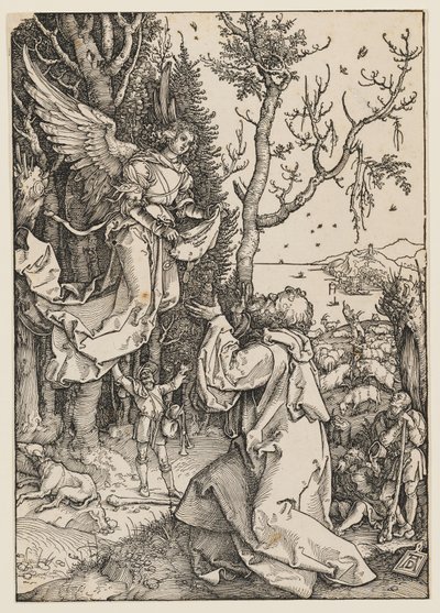 El ángel se aparece a Joaquín de Albrecht Dürer
