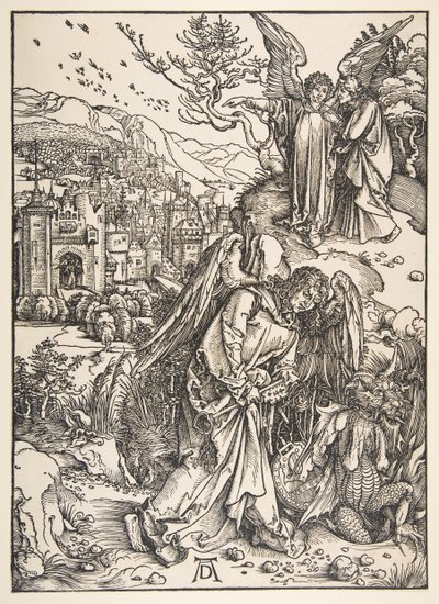 El ángel con la llave del abismo, 1511 de Albrecht Dürer