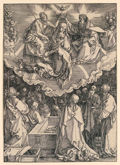 La Asunción de la Virgen, de la serie Vida de la Virgen de Albrecht Dürer