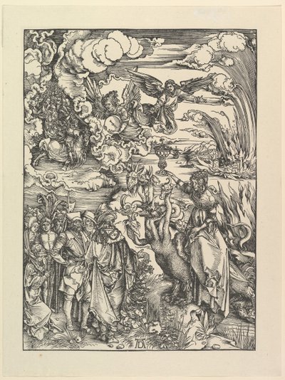 La ramera babilónica, del Apocalipsis. Facsímil de Albrecht Dürer