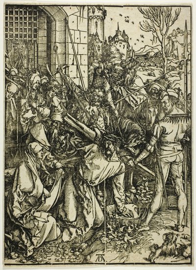 El porte de la cruz, de La gran pasión de Albrecht Dürer