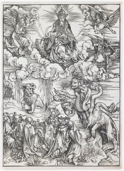 La Bestia con Dos Cuernos como un Cordero, de la serie “El Apocalipsis” de Albrecht Dürer