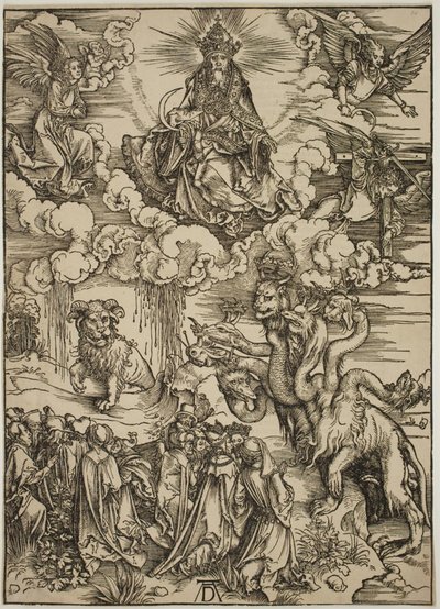 La bestia con dos cuernos como un cordero de Albrecht Dürer