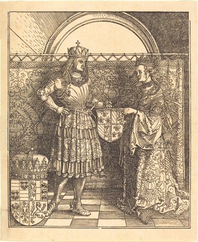 El compromiso de Maximiliano con María de Borgoña de Albrecht Dürer
