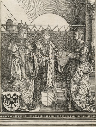 El compromiso de Felipe el Hermoso con Juana de Castilla, 1515 de Albrecht Dürer