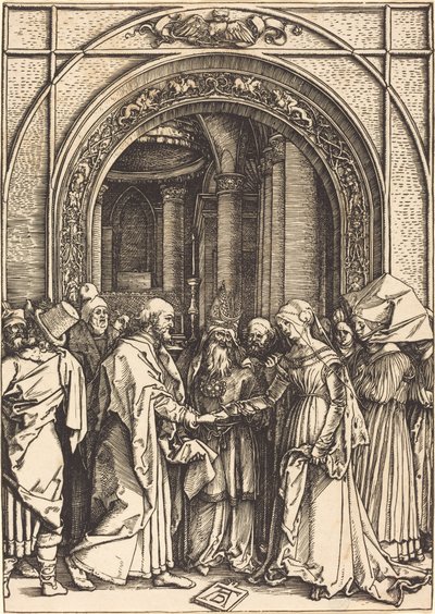 El Desposorio de la Virgen, c. 1504-1505 de Albrecht Dürer