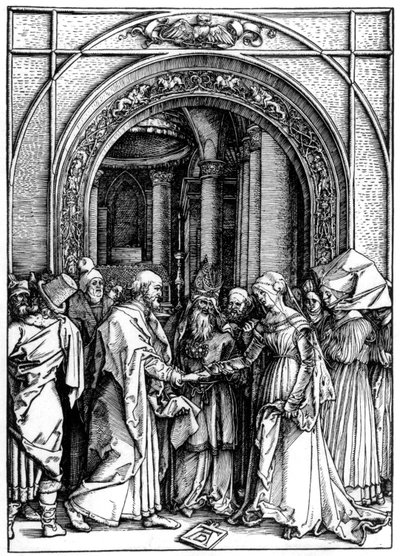 El desposorio de la Virgen, de La vida de la Virgen, c.1504 de Albrecht Dürer