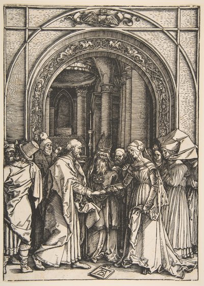 El Desposorio de la Virgen, de La Vida de la Virgen de Albrecht Dürer