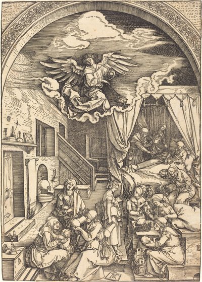 El nacimiento de la Virgen de Albrecht Dürer