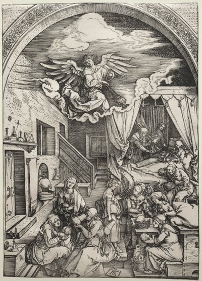 El nacimiento de la Virgen de Albrecht Dürer