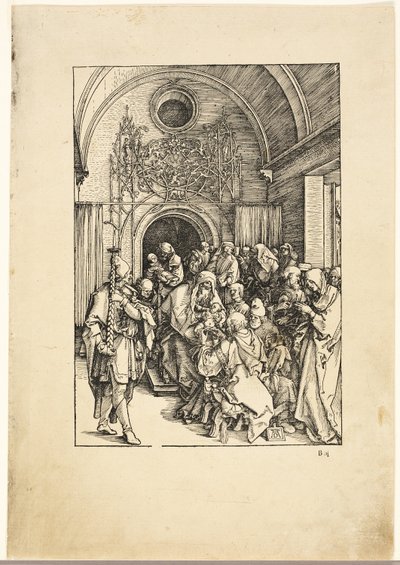 La circuncisión de Cristo, de La vida de la Virgen de Albrecht Dürer