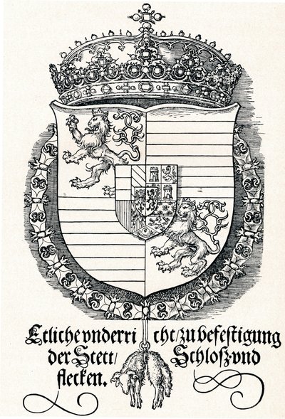 El Escudo de Armas de Fernando I, Rey de Hungría y Bohemia, 1527 1906 de Albrecht Dürer