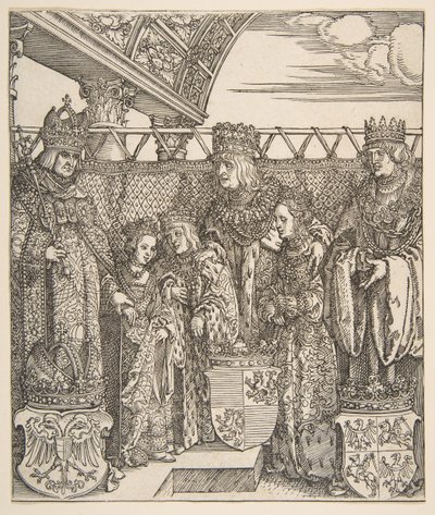 El Congreso de Príncipes en Viena, del Arco Triunfal del Emperador Maximiliano I de Albrecht Dürer
