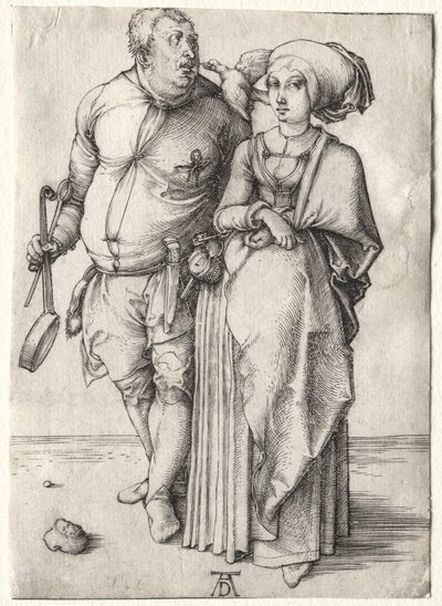 El Cocinero y su Esposa, probablemente 1497 de Albrecht Dürer