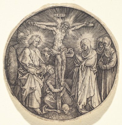 La Crucifixión llamada el Pomo de Espada de Maximiliano, c. 1518 de Albrecht Dürer
