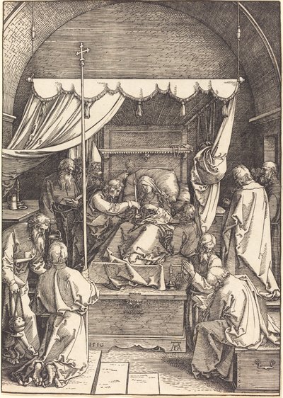 La muerte de la Virgen de Albrecht Dürer