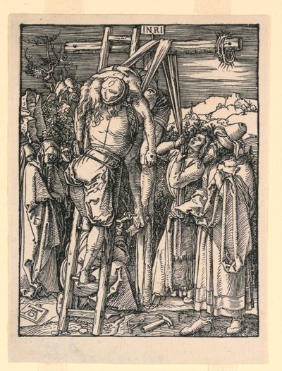 El Descendimiento de la Cruz (La Deposición), de la serie La Pequeña Pasión de Albrecht Dürer