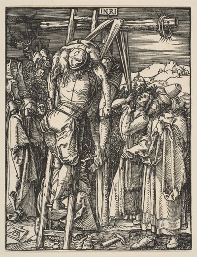 El Descendimiento de la Cruz, de La Pequeña Pasión, ca. 1509 de Albrecht Dürer