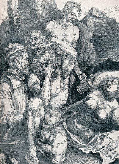 El Hombre Desesperado, 1513-1517 1906 de Albrecht Dürer