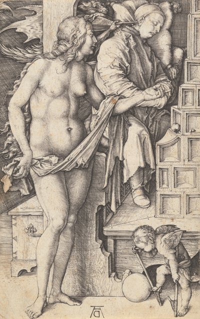 El sueño del doctor Tentación del ocioso, 1498-1499 de Albrecht Dürer