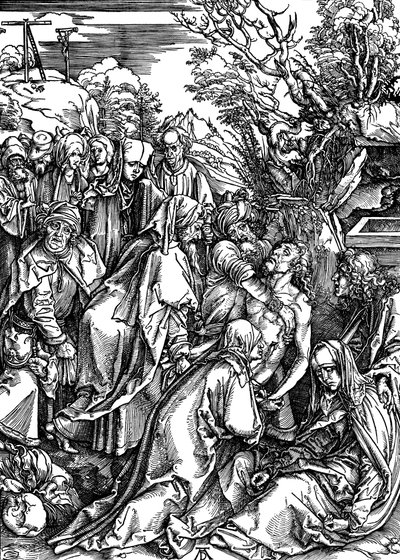 El entierro, c.1497-c.1500 de Albrecht Dürer