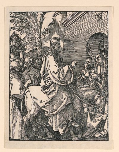 La entrada de Cristo en Jerusalén, de la serie La pequeña pasión de Albrecht Dürer