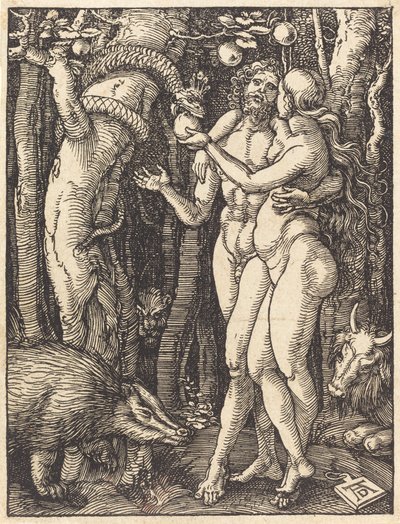 La caída del hombre de Albrecht Dürer