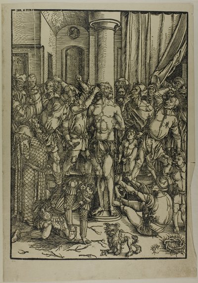 La Flagelación, de La Gran Pasión de Albrecht Dürer