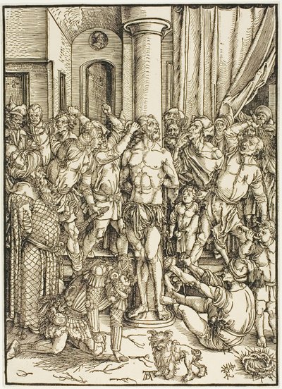 La Flagelación, de La Gran Pasión de Albrecht Dürer