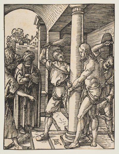 La flagelación, de La pequeña pasión, ca. 1509 de Albrecht Dürer
