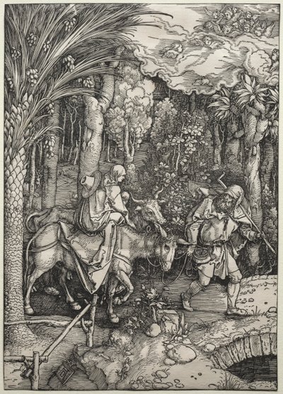 La huida a Egipto, c. 1503-1505 de Albrecht Dürer