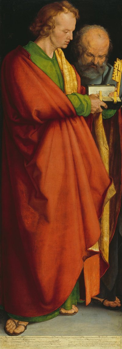 Die vier Apostel: Heilige Johannes und Petrus de Albrecht Dürer