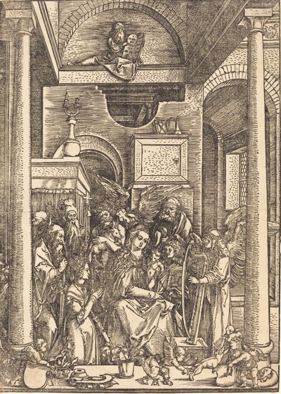 La glorificación de la Virgen, c. 1504 de Albrecht Dürer