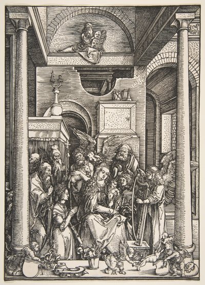 La glorificación de la Virgen, de La vida de la Virgen de Albrecht Dürer