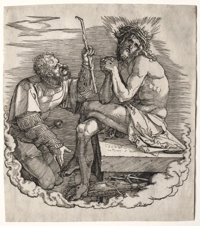La Gran Pasión: Página de título - Cristo, Hombre de Dolores de Albrecht Dürer