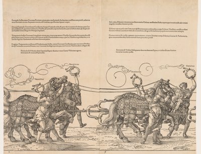 El gran carro triunfal del emperador Maximiliano, 1523 de Albrecht Dürer