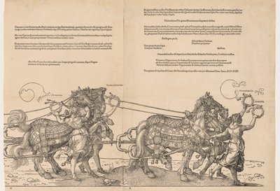 El Gran Carro Triunfal del Emperador Maximiliano, 1523 de Albrecht Dürer