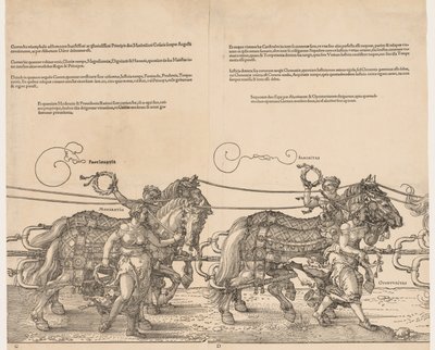 El gran carro triunfal del emperador Maximiliano, 1523 de Albrecht Dürer