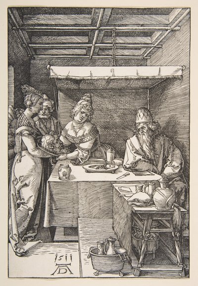 La cabeza de San Juan Bautista llevada a Herodes de Albrecht Dürer