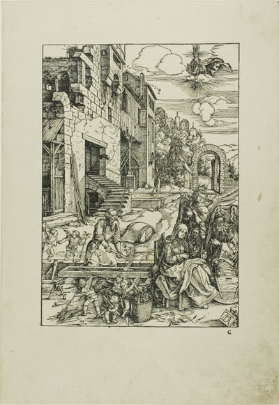 La Sagrada Familia en Egipto, de La vida de la Virgen de Albrecht Dürer