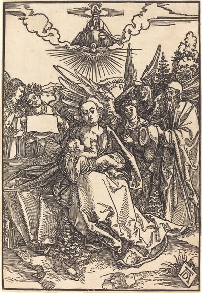 La Sagrada Familia con cinco ángeles de Albrecht Dürer