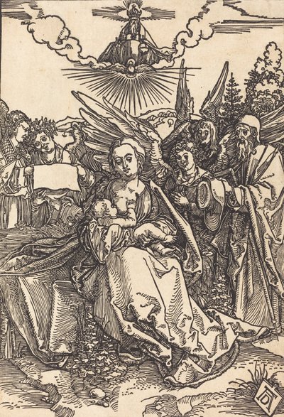 La Sagrada Familia con Cinco Ángeles, en o antes de 1505 de Albrecht Dürer
