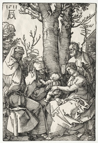 The Holy Family with Joachim and Anna de Albrecht Dürer