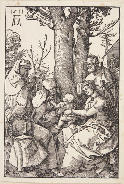 La Sagrada Familia con Joaquín y Santa Ana de Albrecht Dürer