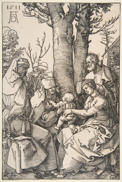 La Sagrada Familia con San Joaquín y Santa Ana, 1511 de Albrecht Dürer