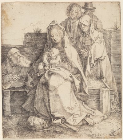 La Sagrada Familia con San Juan, la Magdalena y Nicodemo de Albrecht Dürer