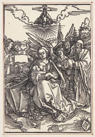 La Sagrada Familia con cinco ángeles de Albrecht Dürer