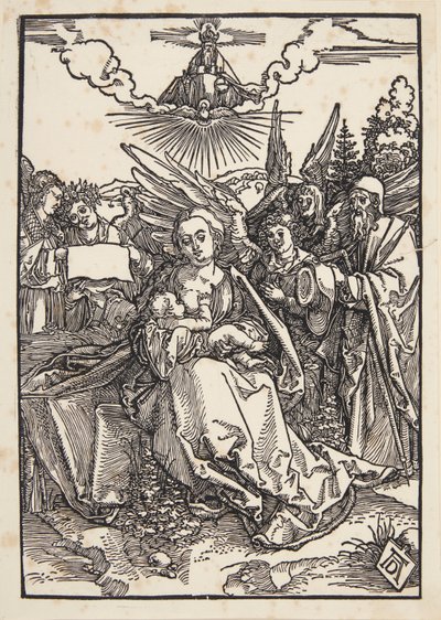 La Sagrada Familia con cinco ángeles de Albrecht Dürer